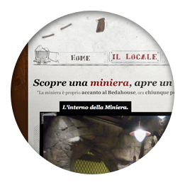 Screenshot of the Miniera dei Beda website